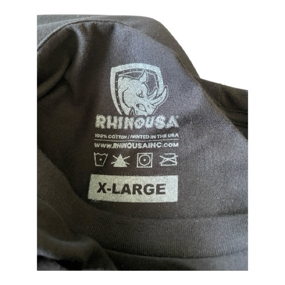 Rhino USA Black Men's Short sleeve T-Shirt
Size (XL) - Picture 6 of 6